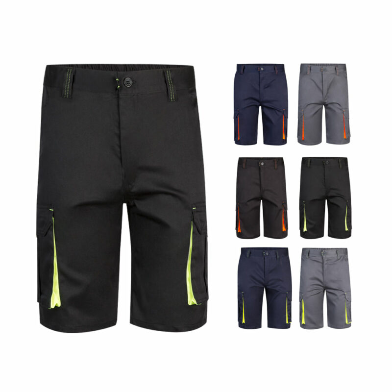 Bermuda bicolore elasticizzati con tasche