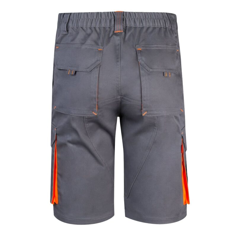 Bermuda bicolore elasticizzati con tasche - immagine 2