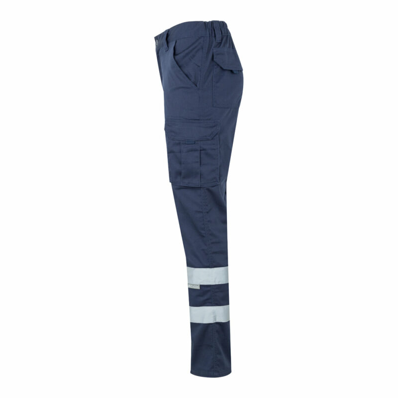 Pantaloni elasticizzati con tasche e strisce riflettenti - immagine 3