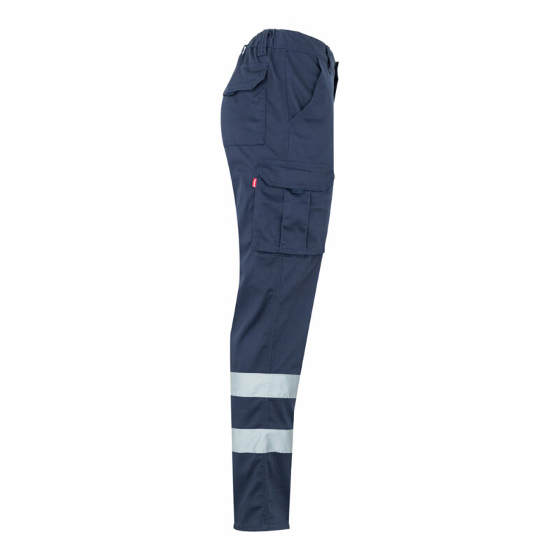 Pantaloni elasticizzati con tasche e strisce riflettenti - immagine 4