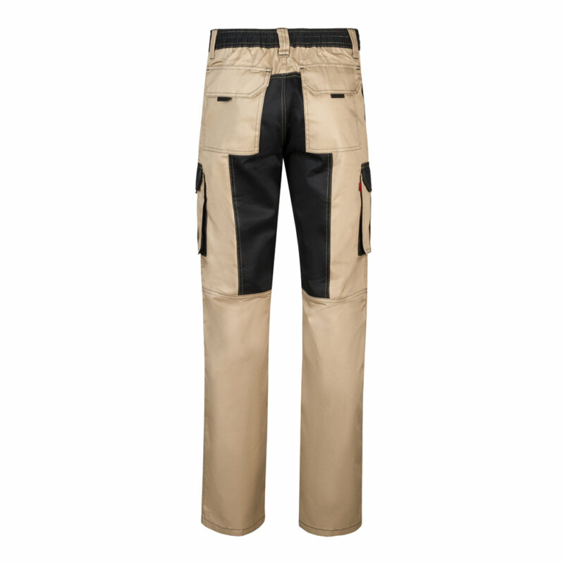 Pantaloni bicolore con tasche e rinforzo - immagine 2