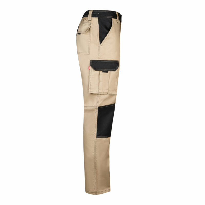 Pantaloni bicolore con tasche e rinforzo - immagine 4