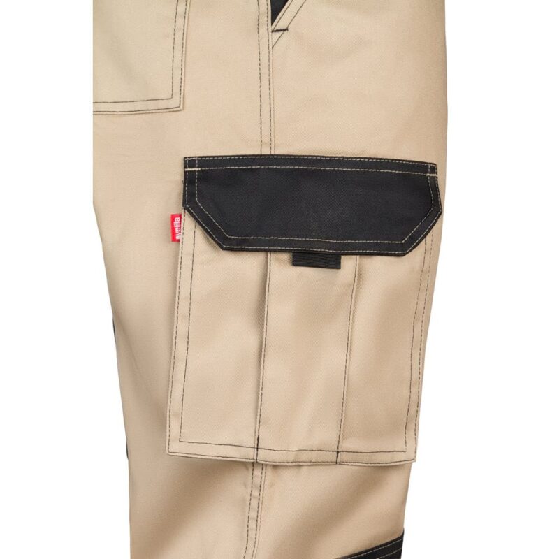 Pantaloni bicolore con tasche e rinforzo - immagine 5