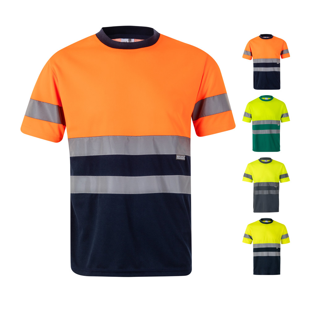 T-shirt tecnica bicolore in poliestere (100%)