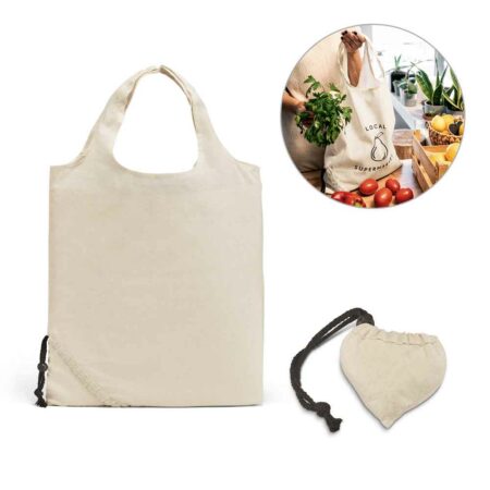Borsa pieghevole in cotone 100%