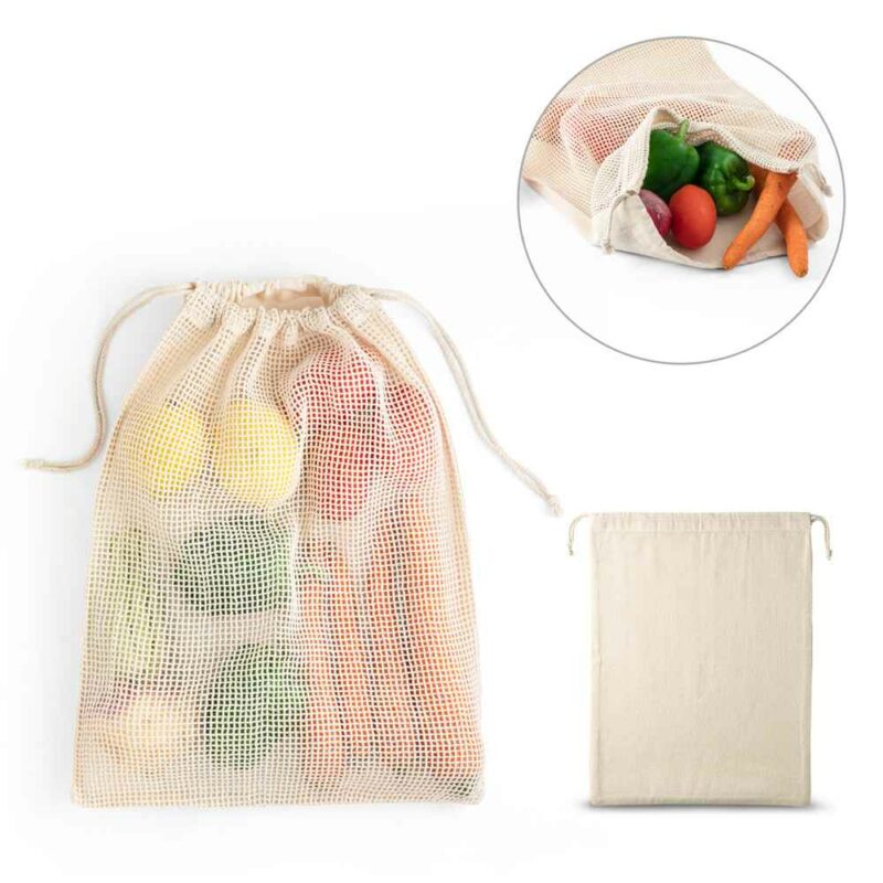 Borsa 100% cotone con maglia