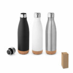 Borraccia termica in acciaio inox con base in sughero 560 mL