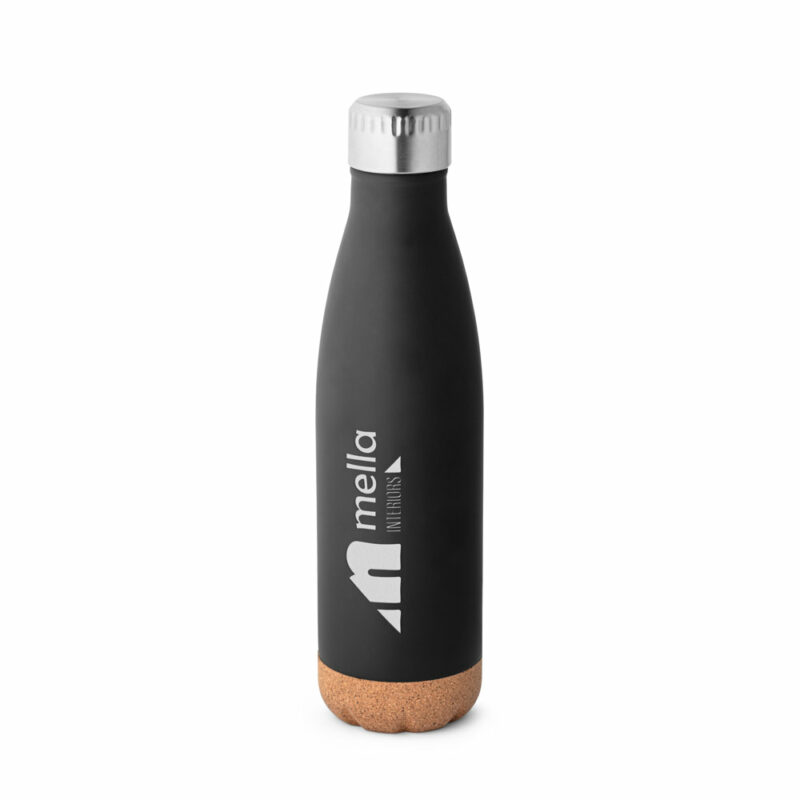 Borraccia termica in acciaio inox con base in sughero 560 mL - immagine 3