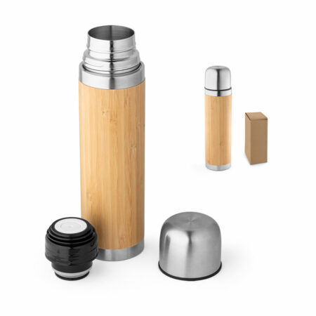 Borraccia termica in bambù e acciaio inox 450 mL
