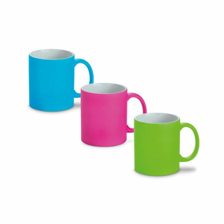Tazza in ceramica con finitura neon 350 mL